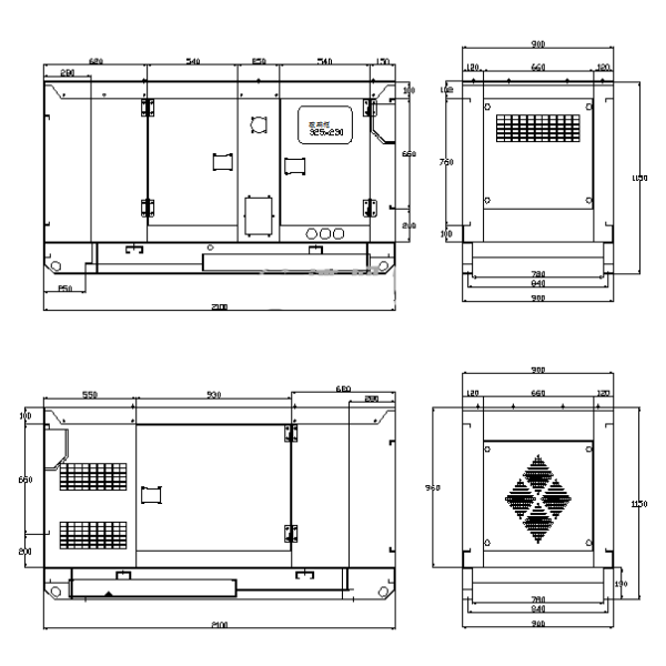 靜音箱發(fā)電機組平面結(jié)構(gòu)圖.png