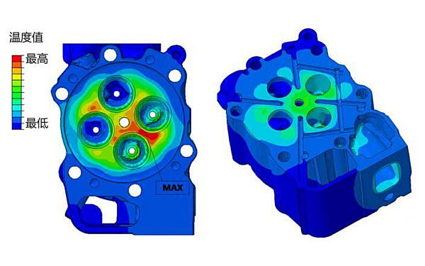柴油機(jī)缸蓋工作中溫度分布圖.png