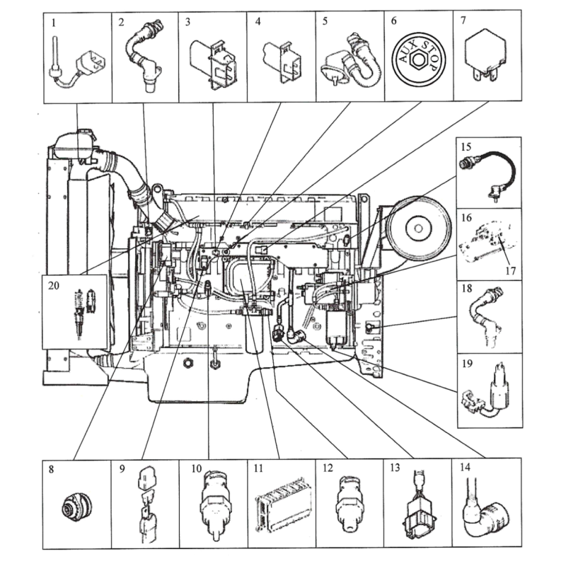 柴油發動機電氣零部件分布圖.png