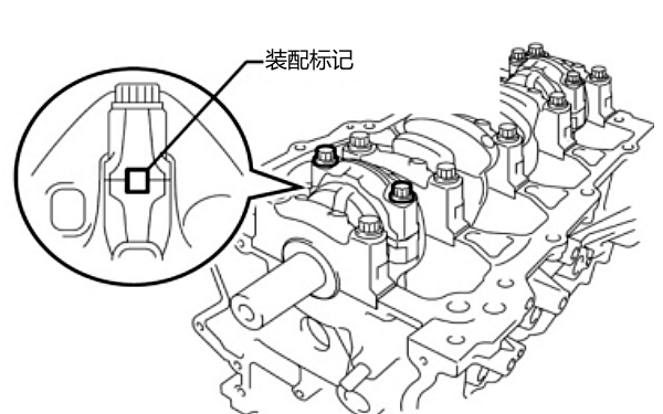 柴油機連桿蓋上裝配對準標(biāo)記.png