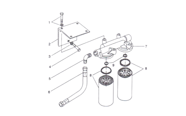 燃油濾清器零件圖-康明斯柴油發電機組.png