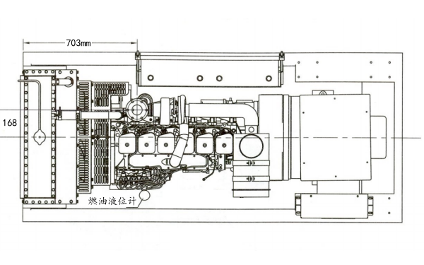 C100D5康明斯發電機組外觀平面圖.png