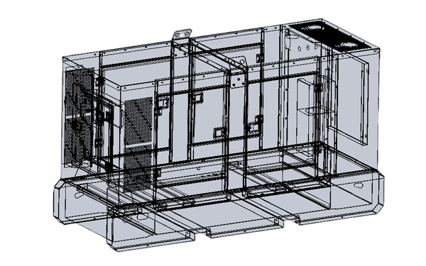 超級靜音柴油發電機設計模型線性結構圖.png