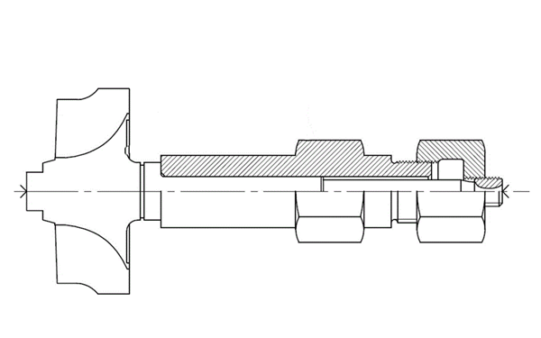 增壓器渦輪轉(zhuǎn)軸檢查示意圖-柴油發(fā)電機(jī)組.png