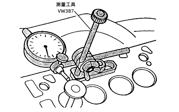 檢查氣門與導管間的間隙-康明斯柴油發電機組.png