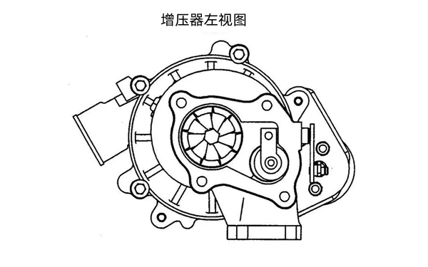 增壓器左視圖-康明斯柴油發電機組.png