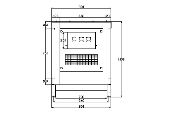 靜音箱發(fā)電機組正面結(jié)構(gòu)圖.png
