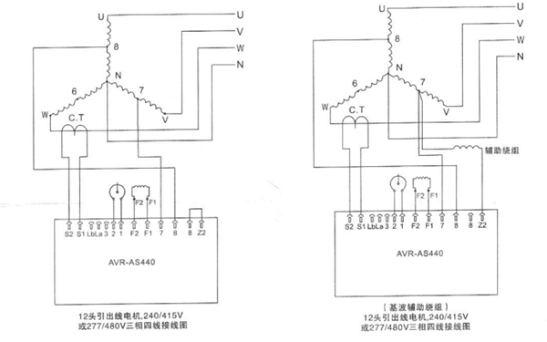 AS440調(diào)壓板接線圖-斯坦福發(fā)電機.png