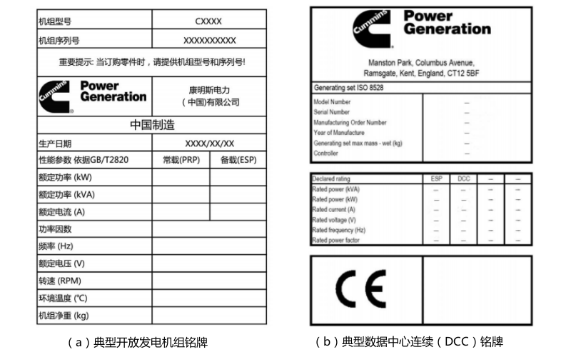 康明斯發電機組銘牌.png