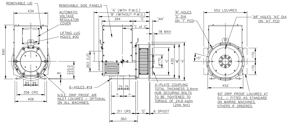 UCI224G斯坦福發電機外形圖紙.png