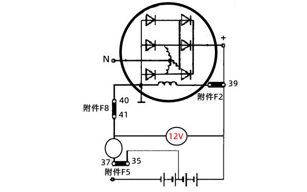 硅整流發電機空載試驗原理圖-柴油發電機組.png