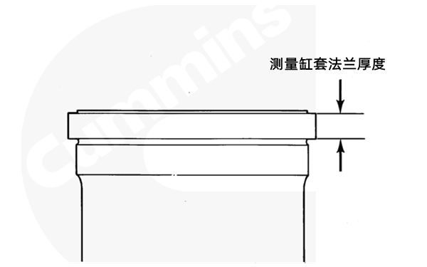 測(cè)量缸套法蘭厚度-康明斯柴油發(fā)電機(jī)組.png