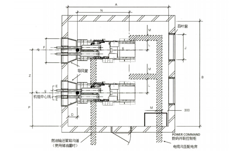 565KW以上普通發電機房平面布置圖.png