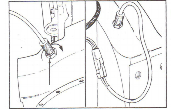 轉(zhuǎn)速傳感器安裝圖步驟十（螺母擰緊）-柴油發(fā)電機組.png