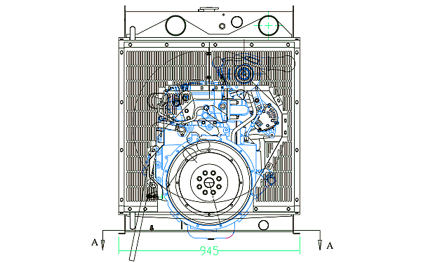 QSB6.7-G3東風康明斯發動機外形尺寸后視圖.png