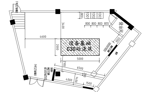 柴油發(fā)電機房基礎(chǔ)建設(shè)圖（1000KW）.png