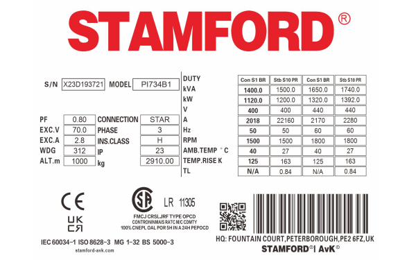 斯坦福發電機PI734B1銘牌樣板和參數.png