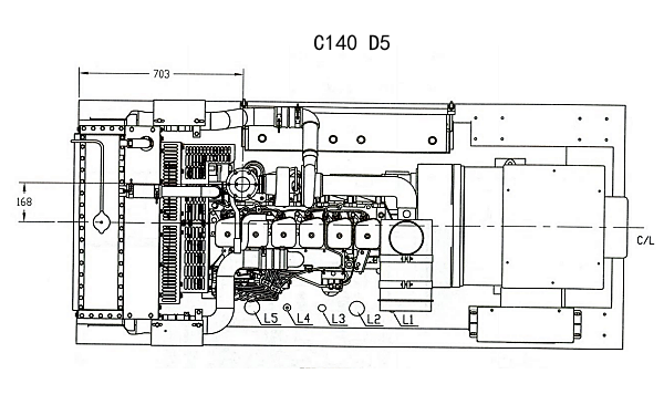 C140D5康明斯發電機組平面結構圖.png