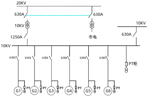 10kV高壓發電機組并機線路圖.png