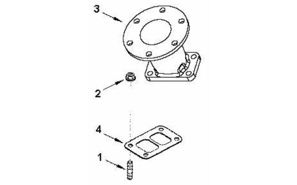 排氣連接件-康明斯柴油發電機組零件圖.png