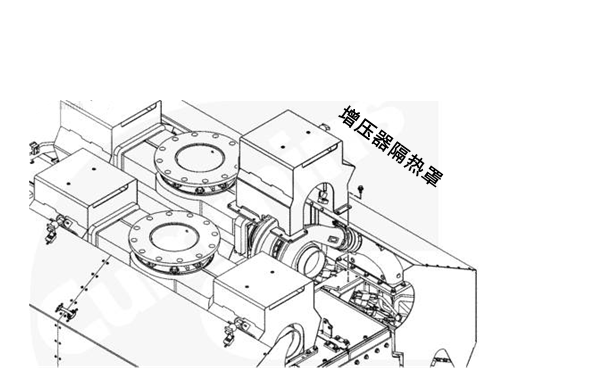 增壓器隔熱罩-QSK60康明斯柴油發電機.png