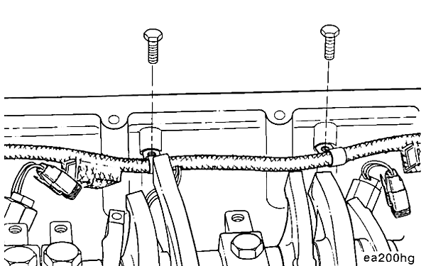 發(fā)動(dòng)機(jī)內(nèi)部線束的固定卡箍螺釘拆卸.png