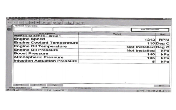 柴油機EST故障診斷軟件運行狀態參數顯示.png