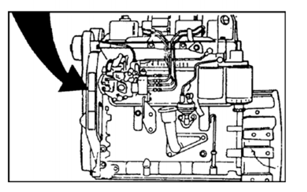 東風康明斯發動機銘牌位置圖-康明斯柴油發電機組.png