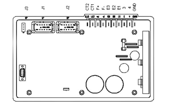 發電機電壓板DVR2000E后面板接線端子.png