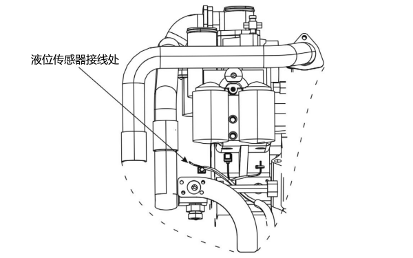 康明斯發動機液位傳感器線束連接.png