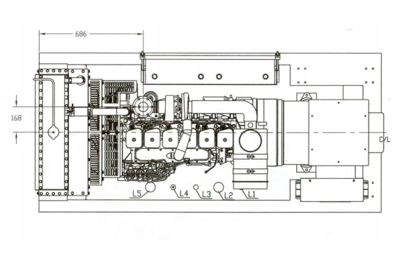 C90D5康明斯發電機組平面圖.png